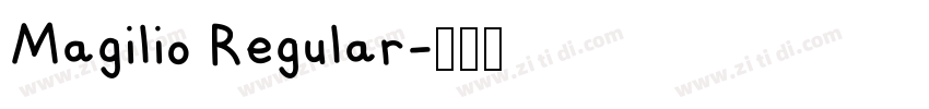 Magilio Regular字体转换